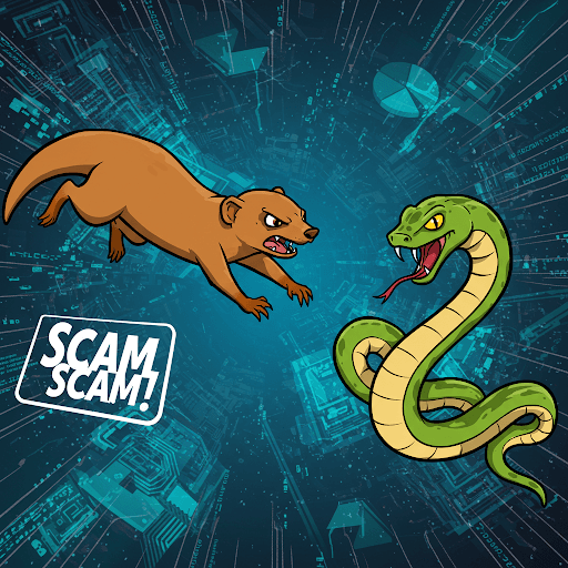 Mongoose fighting a snake